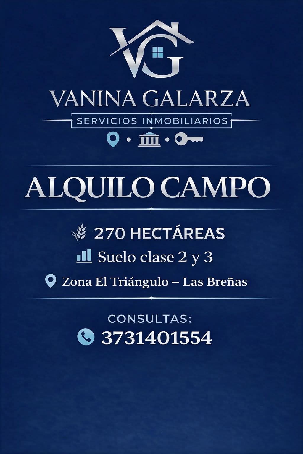 Alquilo campo 270 hectáreas