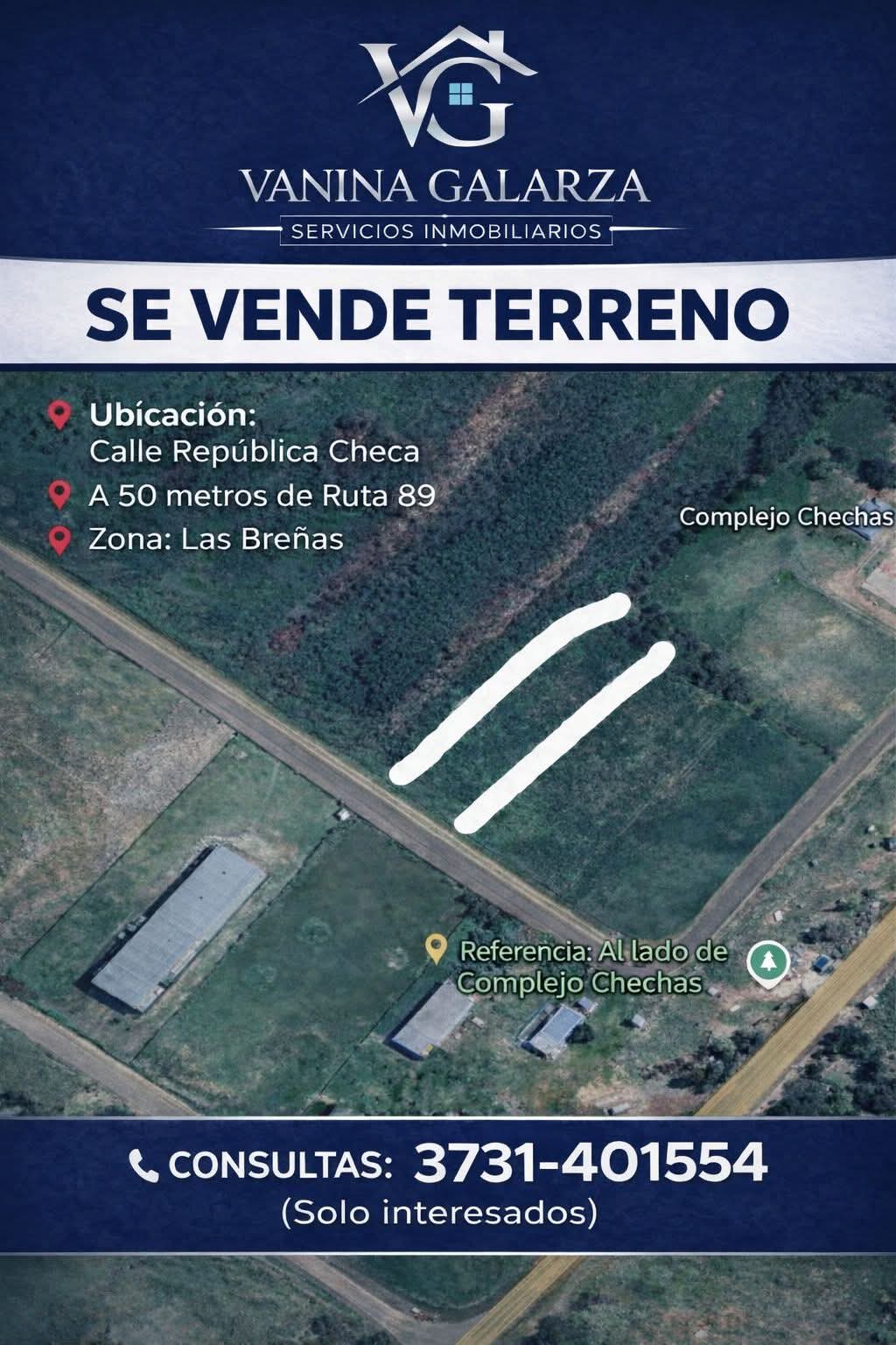 Se vende terreno en Las Breñas