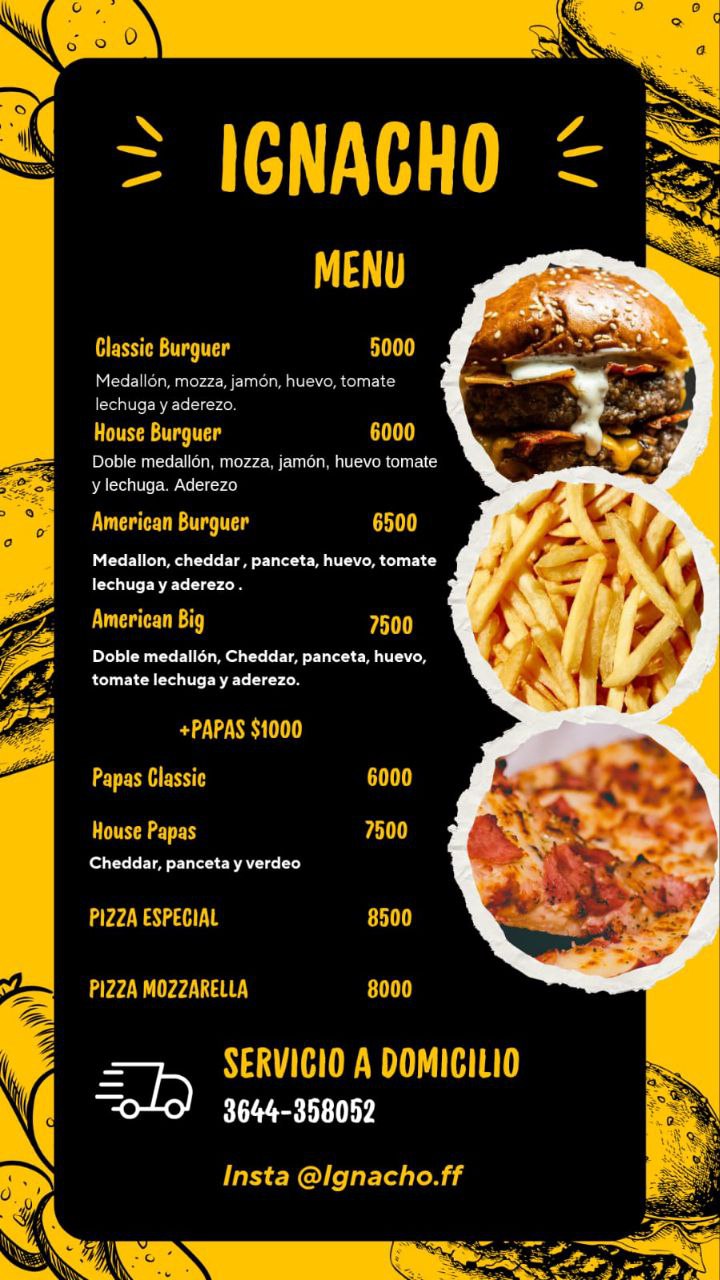 Menu Ignacho